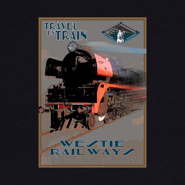 Retro Steam Rail Travel_02 by seadogprints